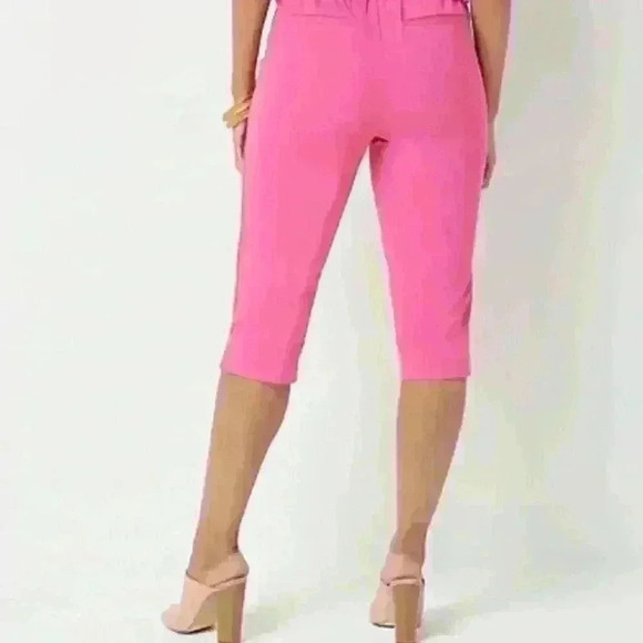 Issac Mizrahi - Stretch petal pushers with pintucks - Picture 3 of 4